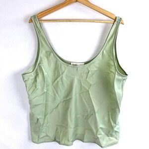 NWT Abercrombie & Fitch A & F Lounge Collection Crop Tank Top Sz XL Sage Green